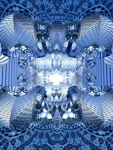 Preview wallpaper shapes, lines, abstraction, pattern, blue