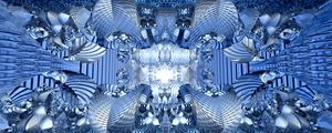 Preview wallpaper shapes, lines, abstraction, pattern, blue