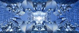 Preview wallpaper shapes, lines, abstraction, pattern, blue