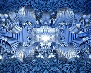 Preview wallpaper shapes, lines, abstraction, pattern, blue