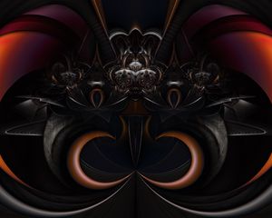 Preview wallpaper shapes, lines, curves, glow, abstraction, dark