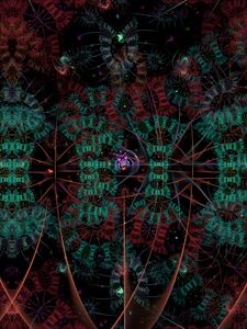 Preview wallpaper shapes, lines, glow, abstraction, red, green