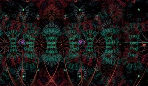 Preview wallpaper shapes, lines, glow, abstraction, red, green