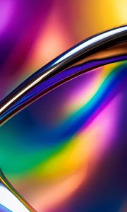 Preview wallpaper shapes, metallic, multicolored, abstraction