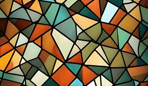 Preview wallpaper shapes, mosaic, multicolored, abstraction, lines