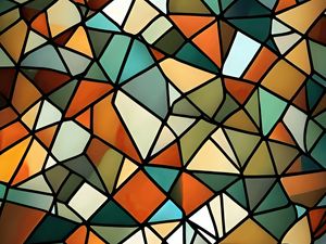 Preview wallpaper shapes, mosaic, multicolored, abstraction, lines