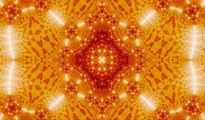 Preview wallpaper shapes, neon, glow, pattern, orange
