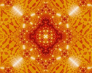 Preview wallpaper shapes, neon, glow, pattern, orange