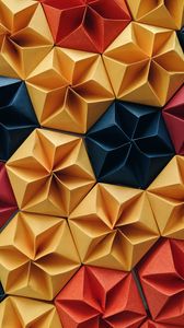 Preview wallpaper shapes, origami, paper, colorful