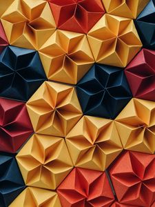 Preview wallpaper shapes, origami, paper, colorful