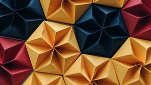 Preview wallpaper shapes, origami, paper, colorful