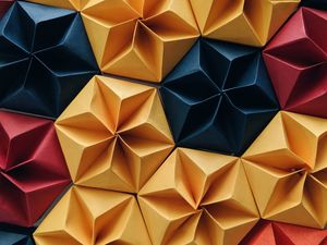 Preview wallpaper shapes, origami, paper, colorful