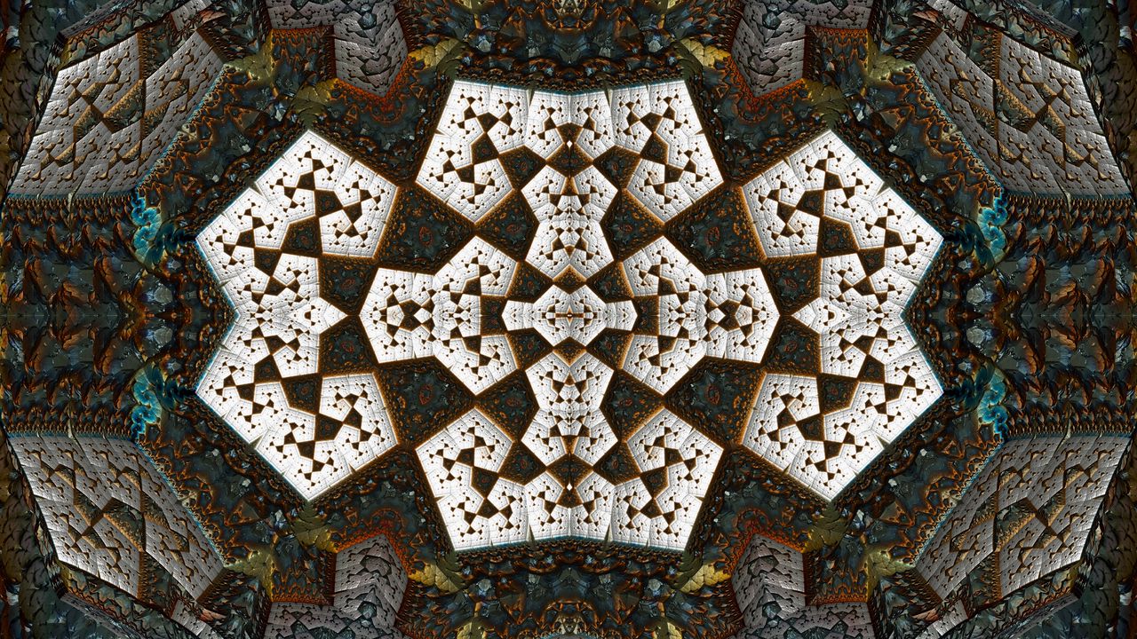 Wallpaper shapes, pattern, kaleidoscope, abstraction
