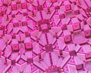 Preview wallpaper shapes, points, volume, abstraction, pink