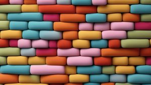 Preview wallpaper shapes, soft, plush, colorful, background