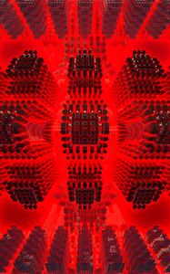 Preview wallpaper shapes, squares, volume, abstraction, red
