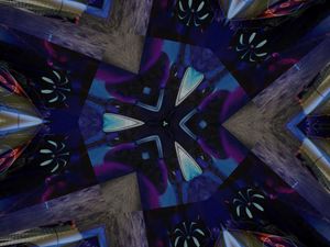 Preview wallpaper shapes, triangle, kaleidoscope, abstraction