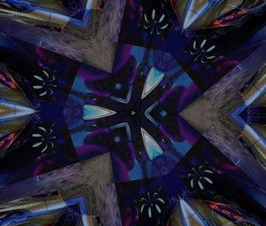 Preview wallpaper shapes, triangle, kaleidoscope, abstraction