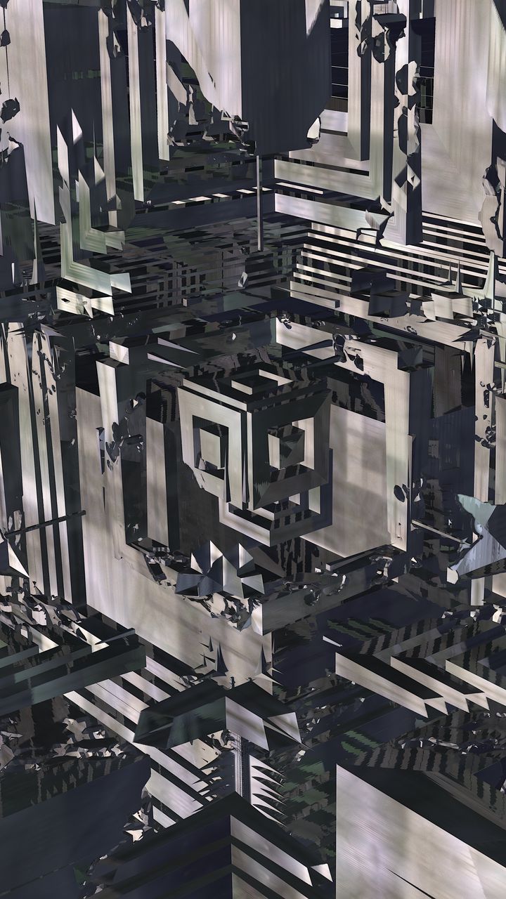 720x1280 Wallpaper shapes, volume, shadows, 3d