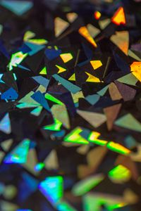 Preview wallpaper shards, gleam, colorful, sharp, edges