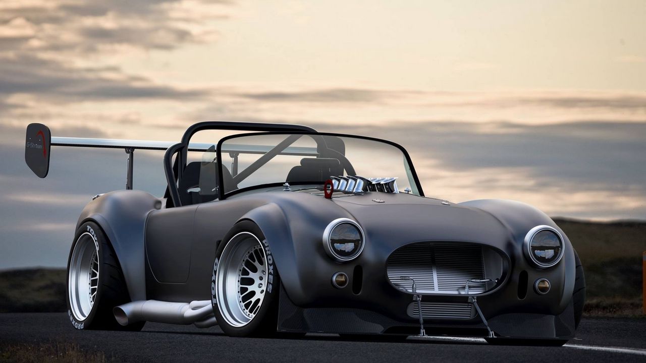 Wallpaper shelby, cobra, tuning, cars, wing