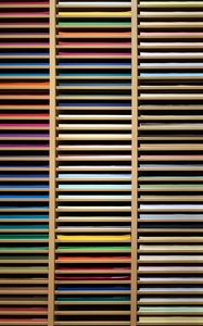 Preview wallpaper shelf, paper, multi-colored