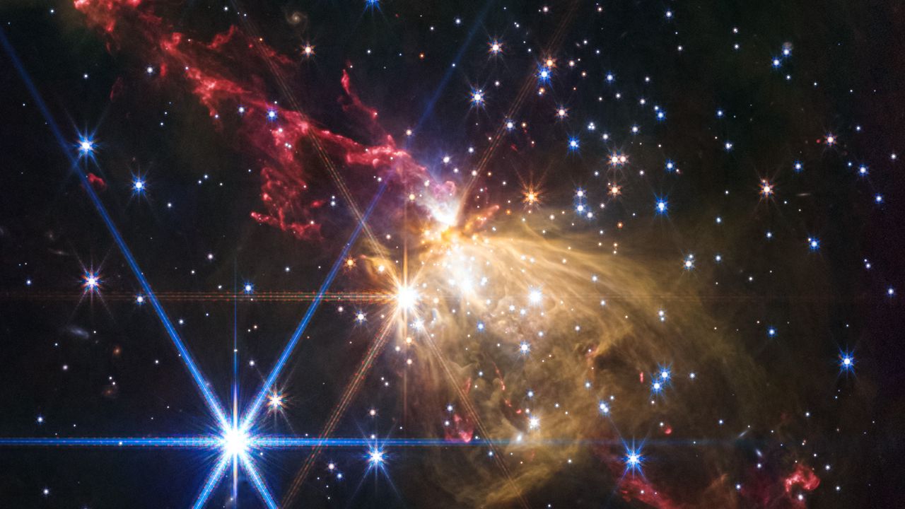 Wallpaper shine, radiance, nebula, milky way, stars, cosmos, dark