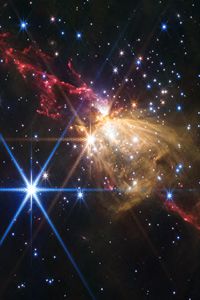 Preview wallpaper shine, radiance, nebula, milky way, stars, cosmos, dark