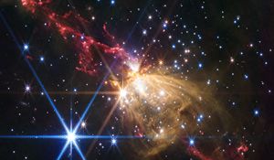 Preview wallpaper shine, radiance, nebula, milky way, stars, cosmos, dark