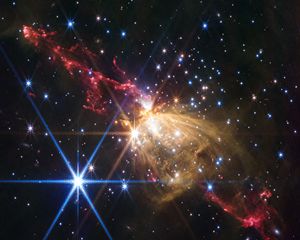 Preview wallpaper shine, radiance, nebula, milky way, stars, cosmos, dark