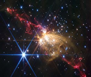 Preview wallpaper shine, radiance, nebula, milky way, stars, cosmos, dark