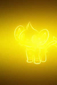 Preview wallpaper shinx, pokemon, yellow, background