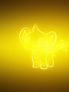 Preview wallpaper shinx, pokemon, yellow, background