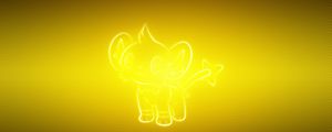 Preview wallpaper shinx, pokemon, yellow, background