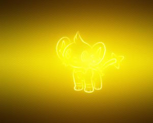 Preview wallpaper shinx, pokemon, yellow, background