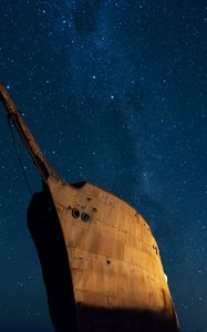 Preview wallpaper ship, old, starry sky