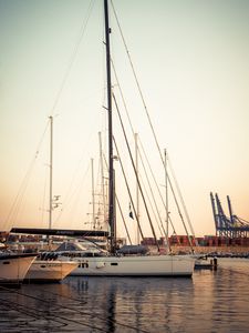 Preview wallpaper ships, boats, water, masts