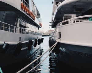 Preview wallpaper ships, yachts, sea, wharf