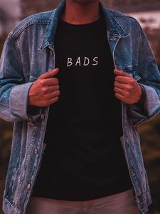 Preview wallpaper shirt, bads, jeans jacket, style