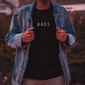 Preview wallpaper shirt, bads, jeans jacket, style