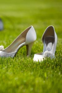 Preview wallpaper shoes, wedding, grass