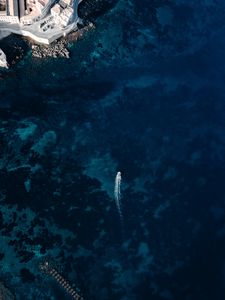 Preview wallpaper shore, aerial view, coast