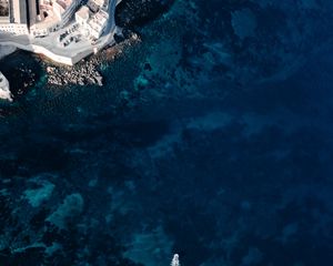 Preview wallpaper shore, aerial view, coast