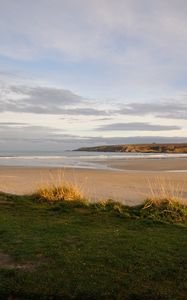 Preview wallpaper shore, beach, sea, horizon, nature