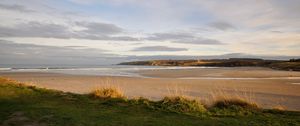 Preview wallpaper shore, beach, sea, horizon, nature