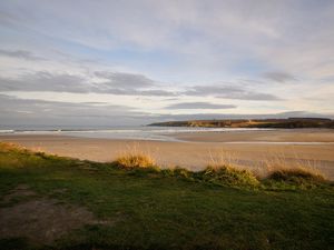 Preview wallpaper shore, beach, sea, horizon, nature