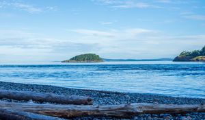 Preview wallpaper shore, sea, island, landscape, nature