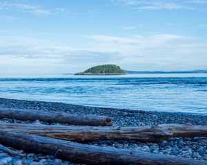 Preview wallpaper shore, sea, island, landscape, nature