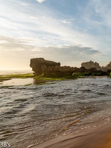 Preview wallpaper shore, sea, rocks, nature, landscape