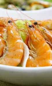 Preview wallpaper shrimps, cooked, appetizing